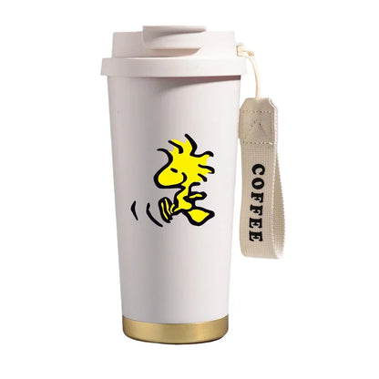 500ml Snoopys Stainless Steel Insulated Water Bottle Anime Kawaii Portable Travel Outdoor Car Tea Coffee Mug Cold Thermos Cup